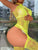 Lime Green Crotchless Body Stocking