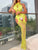 Lime Green Crotchless Body Stocking