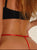 Chain Detail Hollow Out Mesh Thong